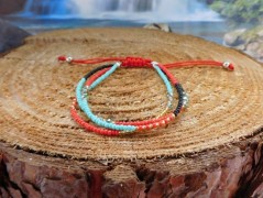 Náhrdelník - Tři kuličky larimaru