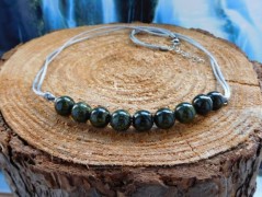 Náhrdelník - Tři kuličky larimaru