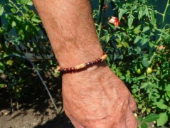 Náhrdelník - Tři kuličky larimaru