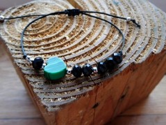 Náhrdelník - Tři kuličky larimaru