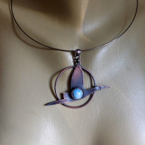 Přívěšek - Nejlepší čapí táta..... přívěšek řetízek čáp čapí táta bukáček měděný přívěšek 