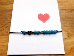 Náhrdelník - Tři kuličky larimaru