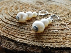 Náhrdelník - Tři kuličky larimaru