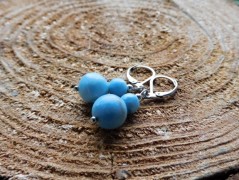 Náhrdelník - Tři kuličky larimaru