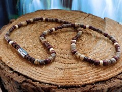 Náhrdelník - Tři kuličky larimaru