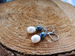 Náhrdelník - Tři kuličky larimaru