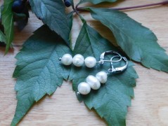 Náhrdelník - Tři kuličky larimaru