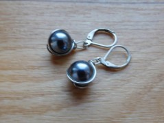 Náhrdelník - Tři kuličky larimaru