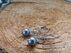 Náhrdelník - Tři kuličky larimaru