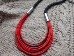 Náhrdelník - Tři kuličky larimaru