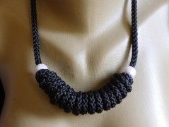 Náhrdelník - Tři kuličky larimaru