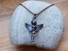 Náhrdelník - Tři kuličky larimaru