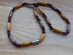 Náhrdelník - Tři kuličky larimaru