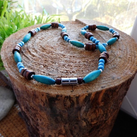 Náramek pro pány šperk náhrdelník modrá moderní pro pány 