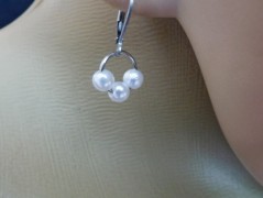 Náhrdelník - Tři kuličky larimaru