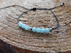 Náhrdelník - Tři kuličky larimaru