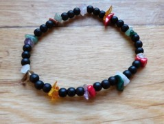 Náhrdelník - Tři kuličky larimaru