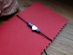 Náhrdelník - Tři kuličky larimaru