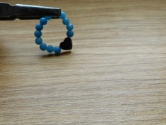 Náhrdelník - Tři kuličky larimaru