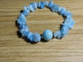 Náramek-Akvamarin sekaný