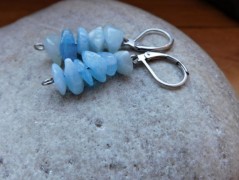 Náhrdelník - Tři kuličky larimaru