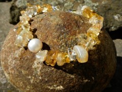 Náhrdelník - Tři kuličky larimaru