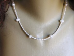 Náhrdelník - Tři kuličky larimaru