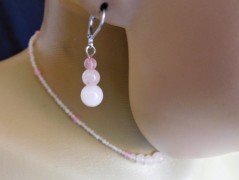 Náhrdelník - Tři kuličky larimaru