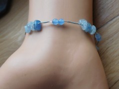 Náhrdelník - Tři kuličky larimaru