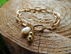 Náhrdelník - Tři kuličky larimaru