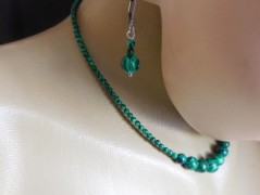 Náhrdelník - Tři kuličky larimaru