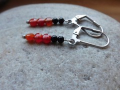 Náhrdelník - Tři kuličky larimaru