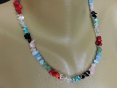 Náhrdelník - Tři kuličky larimaru