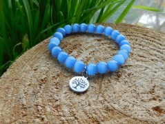 Náhrdelník - Tři kuličky larimaru