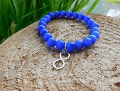 Náhrdelník - Tři kuličky larimaru