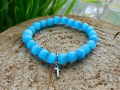 Náhrdelník - Tři kuličky larimaru