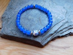 Náhrdelník - Tři kuličky larimaru