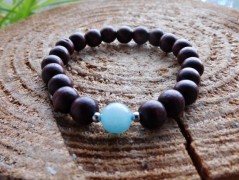 Náhrdelník - Tři kuličky larimaru