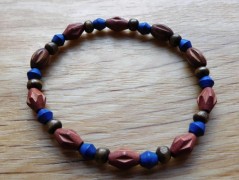 Náhrdelník - Tři kuličky larimaru