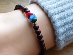 Náhrdelník - Tři kuličky larimaru