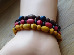 Náhrdelník - Tři kuličky larimaru