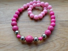 Náhrdelník - Tři kuličky larimaru