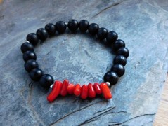 Náhrdelník - Tři kuličky larimaru