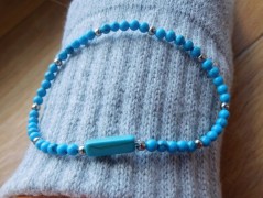 Náhrdelník - Tři kuličky larimaru