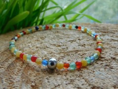 Náhrdelník - Tři kuličky larimaru