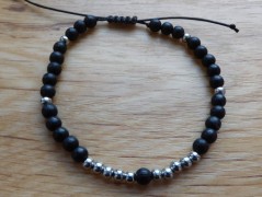 Náhrdelník - Tři kuličky larimaru