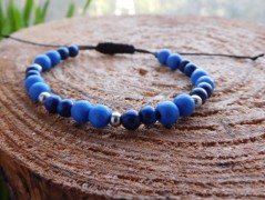 Náhrdelník - Tři kuličky larimaru