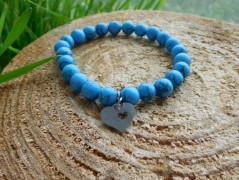 Náhrdelník - Tři kuličky larimaru