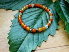 Náhrdelník - Tři kuličky larimaru