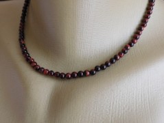 Náhrdelník - Tři kuličky larimaru